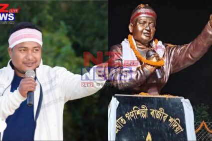 গণশিল্পী ৰাজীৱ শদিয়াৰ আৱক্ষ মূৰ্তি উন্মোচন